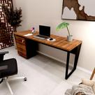 Escrivaninha 1,80m x 0,60m com Gaveteiro 4 Gavetas F5