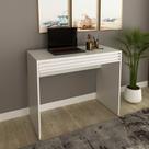 Escrivaninha 90cm com Gaveta MDP Branco Tecnomobili Cor:Branco