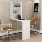 Escrivaninha Articulável Com ArmárioParede Cr30003 Branca