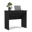 Escrivaninha Bancada para Notebook Quarto Mesa de Computador Home Office Estudo Estação de Trabalho com 2 Gavetas - Preto