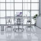 Escrivaninha Cavalete 150cm 4 Prateleiras Estilo Industrial Kuadra
