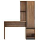 Escrivaninha com Armário 1 Porta c/ Nichos Office Luna