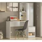 Escrivaninha Com Armario Morada 29800 Branco Branco