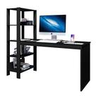 Escrivaninha com Estante Artemis Preta Escrivaninha com Estante Artemis Preta