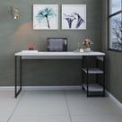 Escrivaninha com Estante Baixa Estilo Industrial 150cm com 02 Prateleiras Dynamica Yescasa