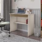 Escrivaninha Compacta Gaveta Nicho 70cm Mesa Para Notebook,Mesa de Estudo Escritorio Home Office-Quarteto Móveis