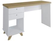 Escrivaninha de Estudos Mesa Office com Gavetas Sky Olmo/Branco Escrivaninha de Estudos Mesa Office com Gavetas Sky Olmo/Branco