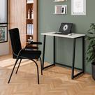 Escrivaninha Dobrável Fit com Cadeira Compacta e Ideal para Home Office