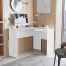 Escrivaninha Em L Bélgica Penteadeira Mesa De Canto Para Quarto E Escritório - JM3 Móveis Escrivaninha Em L Bélgica Penteadeira Mesa De Canto Para Quarto E Escritório - JM3 Móveis