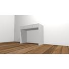 Escrivaninha em MDF Branco TX com 2 Gavetas Funcionalidade e Estilo!