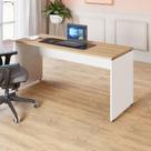 Escrivaninha Escritório 140cm x 70cm Pés Painel F5 Office