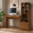 Escrivaninha Escritório com Gaveta Mesa 150cm Home Office Quarto Computador Estudo Organizador Moderna Multiuso