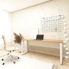Escrivaninha Escritório Home Office 1,70m X 0,70m com Pés em Metal Industrial Executive 5f