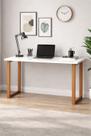 Escrivaninha Estudo Home Office Para Escritório Mesa Trabalho 76 cm Branco