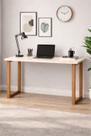 Escrivaninha Estudo Home Office Para Escritório Mesa Trabalho 76 cm Off White