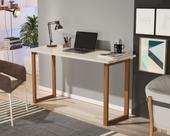 Escrivaninha Estudo Home Office Para Escritório Mesa Trabalho 76 cm Off White