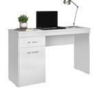 Escrivaninha Estudo Home Office Para Escritório Mesa Trabalho Com Porta e Gaveta