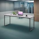 Escrivaninha Fiorella Branca e Preta 180 cm