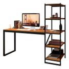 Escrivaninha Fit Home Office Estudo Escritório Prateleiras Mesa Industrial Nichos Sala Notebook Gamer Quarto Computador Simples Impressora
