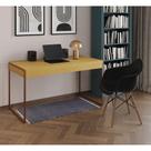 Escrivaninha Home Office Estilo Industrial Canela 137X53Cm Base Cobre Com 1 Poltrona Preta Escrivaninha Home Office Estilo Industrial Canela 137X53Cm Base Cobre Com 1 Poltrona Preta