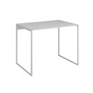 Escrivaninha Industrial Base Ferro Branco Tampo Mdp Branco 90x50