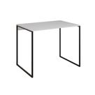 Escrivaninha Industrial Base Ferro Preto Tampo Mdp Branco 90x50