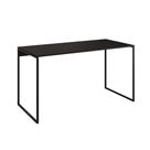 Escrivaninha Industrial Base Ferro Preto Tampo Mdp Preto 120x60