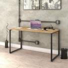 Escrivaninha Industrial Kuadra 135 cm - Carvalho/Preto