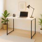 Escrivaninha Industrial Mesa Estudo Aparador Escritório Home Office Pés Em Aço