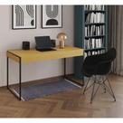 Escrivaninha Industrial Office Estudo Malta Canela 137X53Cm Com 1 Poltrona Preta Base F Cor: Canela Escrivaninha Industrial Office Estudo Malta Canela 137X53Cm Com 1 Poltrona Preta Base F Cor: Canela