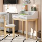 Escrivaninha Infantil Com Cadeirinha Mdf Com Pés De Madeira Rustica Escrivaninha Infantil Com Cadeirinha Mdf Com Pés De Madeira Rustica