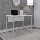 Escrivaninha M90/60p25tub 90cm Industrial Branco E Cinza