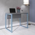 Escrivaninha M90/60p25tub 90cm Industrial Grafito E Azul Dali