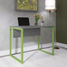 Escrivaninha M90/60P25TUB 90cm Industrial Grafito e Verde Miró Cinza