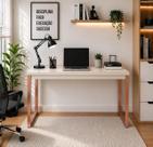 Escrivaninha Mesa Computador Estudo Office Aparador Pés Aço