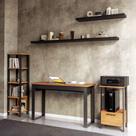 Escrivaninha Mesa de Apoio Estante e Prateleiras 100% MDF