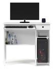 Escrivaninha Mesa De Computado Gamer Com Gaveta Viena Branca Escrivaninha Mesa De Computado Gamer Com Gaveta Viena Branca