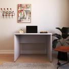 Escrivaninha Mesa Escritório 100cmx60cm 100cm Cinza Cristal