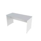 Escrivaninha Mesa Escritório 100cmx70cm 100cm Branca E Cinza Cristal