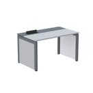 Escrivaninha Mesa Escritório 120x79,2 Pscpp120 120cm Industrial Cinza E Grafito