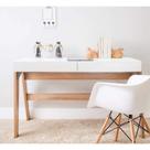 Escrivaninha Mesa Escritório 125cm 2 Gavetas 26105 Trend