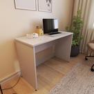Escrivaninha Mesa Escritório 130cmx47cm 130cm Cinza Cristal