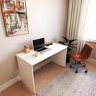 Escrivaninha Mesa Escritório 130cmx60cm 130cm Branco