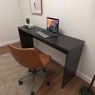 Escrivaninha Mesa Escritório 160cmx42cm com Caixa de Tomada 160cm Preto