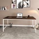 Escrivaninha Mesa Escritório 180cm Estilo Industrial Diretor Active Yescasa