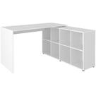 Escrivaninha Mesa Escritorio 8 Nichos Ne6 Branco Arty Branco Escrivaninha Mesa Escritorio 8 Nichos Ne6 Branco Arty Branco