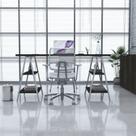 Escrivaninha Mesa Escritório Cavalete Estilo Kuadra 4 Prateleiras 150cm Industrial Carvalho Dark E Est,Branca Escrivaninha Mesa Escritório Cavalete Estilo Kuadra 4 Prateleiras 150cm Industrial Carvalho Dark E Est,Branca