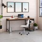 Escrivaninha Mesa Escritório com Estante Baixa Estilo Active 2 Prateleiras 150cm Industrial Yescasa Nogal Escrivaninha Mesa Escritório com Estante Baixa Estilo Active 2 Prateleiras 150cm Industrial Yescasa Nogal