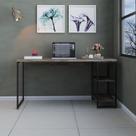 Escrivaninha Mesa Escritório com Estante Baixa Estilo Industrial 150cm com 02 Prateleiras Dynamica Escrivaninha Mesa Escritório com Estante Baixa Estilo Industrial 150cm com 02 Prateleiras Dynamica