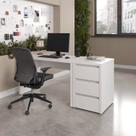 Escrivaninha Mesa Escritório com Gaveteiro Ficus 170cm CabeCasa MadeiraOriginals Branco